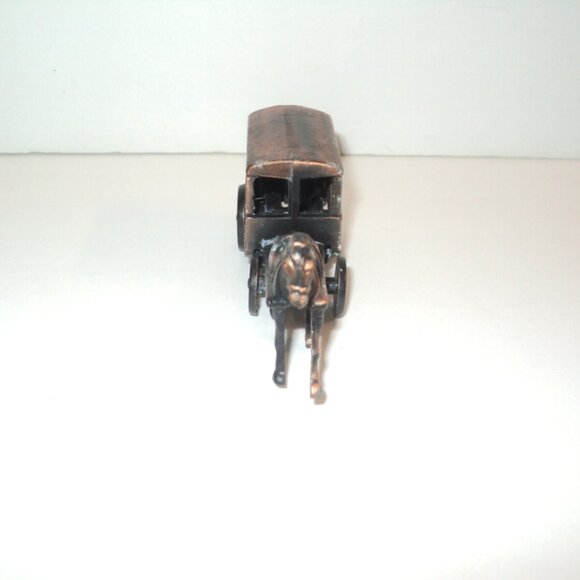 Amish Horse and Buggy Pencil Sharpener Collectible Brass Finish 3.5" L Die-Cast - Picture 3 of 5